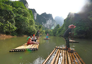 One Day Trip Khao Sok Discovery with Bamboo Rafting or Canoeing