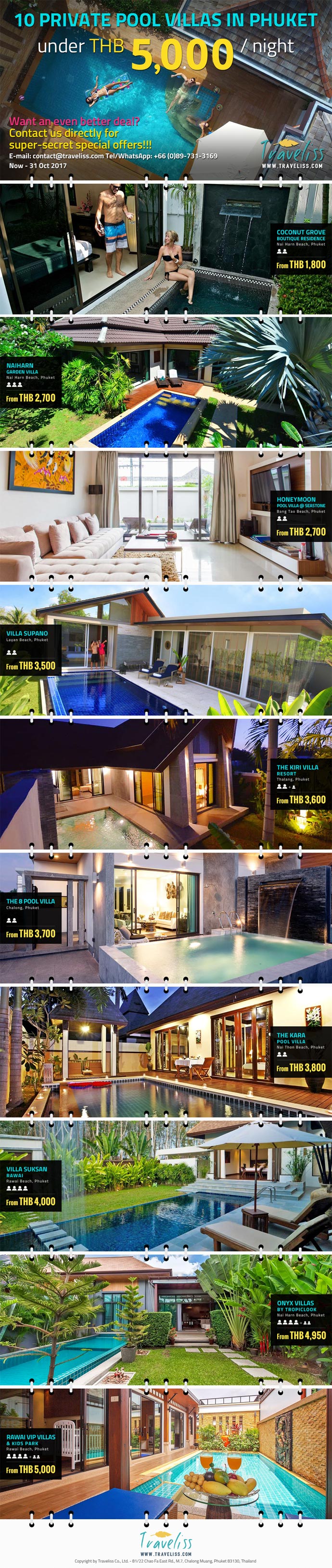 10 Private Pool Villas in Phuket under THB 5,000 Baht